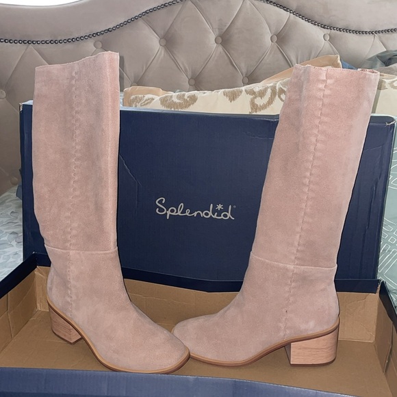 NWT Splendid Addison Knee High Boot in Warm Sand - Picture 7 of 13